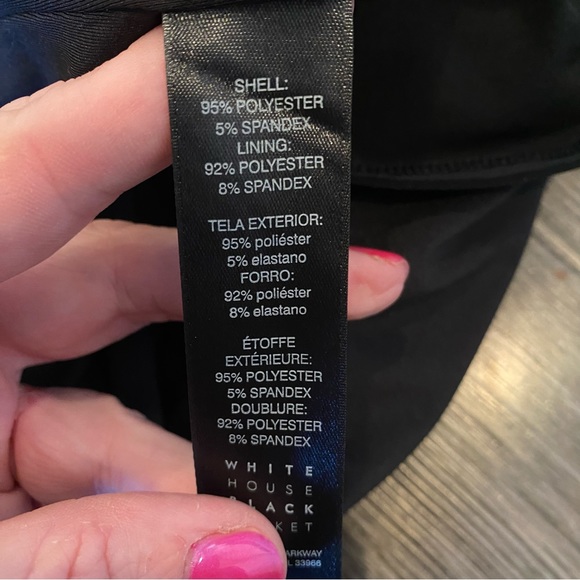 White House Black Market Black Studded Tank Blouse Small - Picture 12 of 14